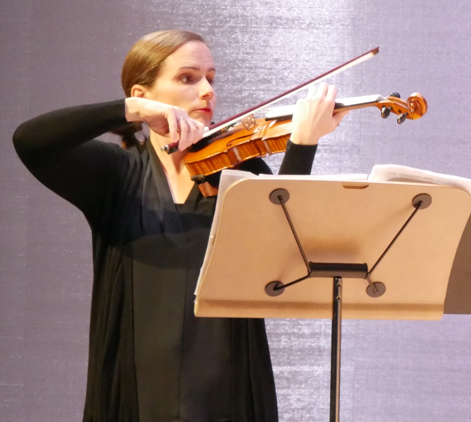 person playing violin