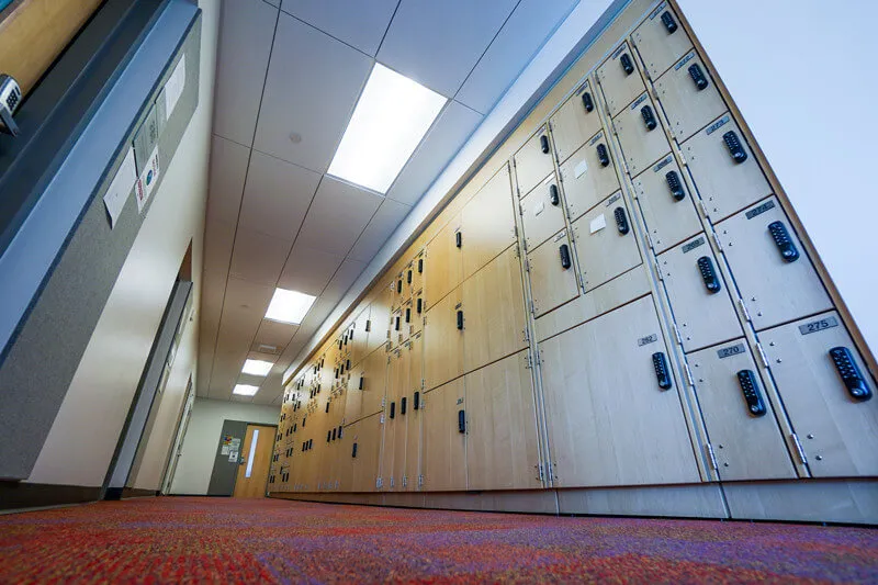 wood instrument lockers