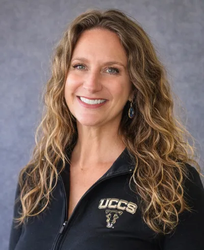 Solveig Olsen wearing a black UCCS logo top 