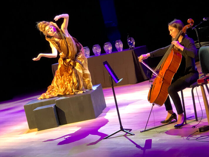 chapman foundations recital hall music collaboration with dancer