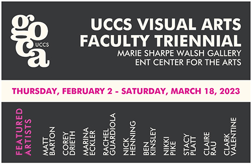 2023 faculty show postcard